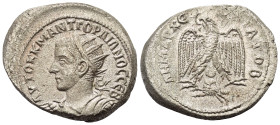 Seleukis und Pierien. Antiochia am Orontes. Gordianus III. (238 - 244 n. Chr.).

 Tetradrachme (Billon). Um 242 n. Chr.
Vs: Büste des Gordianus in ...