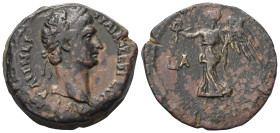 Ägypten. Alexandria. Traianus (98 - 117 n. Chr.).

 Hemidrachme (Bronze). 98 n. Chr. (Jahr 1).
Vs: Kopf des Traianus mit Lorbeerkranz rechts.
Rs: ...