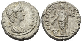 Ägypten. Alexandria. Sabina (gest. 136 n. Chr.).

 Tetradrachme (Billon). 130 / 131 n. Chr. (Jahr 15).
Vs: Drapierte Büste der Sabina rechts.
Rs: ...