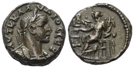 Ägypten. Alexandria. Claudius II. Gothicus (268 - 270 n. Chr.).

 Tetradrachme (Billon). 269 / 270 n. Chr. (Jahr 2).
Vs: Büste mit Lorbeerkranz und...