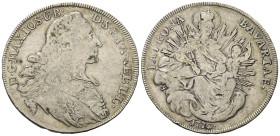 Bayern. Kurfürstentum (1623 - 1806). Maximilian III. Joseph (1745 - 1777).

 Madonnentaler (Silber). 1770 A. München.
Vs: Büste rechts.
Rs: Madonn...