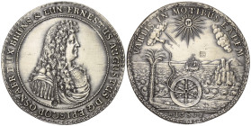 Braunschweig-Lüneburg. Braunschweig-Calenberg-Hannover. Ernst August (1679 - 1698).

 Löser zu 2 Speciestalern (Silber). 1680 (1974). Zellerfeld.
M...