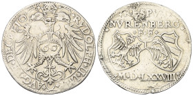 Nürnberg - Stadt.

 60 Kreuzer (Silber). 1578.
Vs: Bekrönter, doppelköpfiger Adler.
Rs: Wappen und Jahr.

38 mm. 24,37 g. 

Davenport 84; Kell...