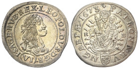 Habsburger bis 1806. Leopold I. (1658 - 1705).

 VI Kreuzer (Silber). 1673 KB. Kremnitz.
Vs: Brustbild nach rechts.
Rs: Madonna mit Kind im Strahl...