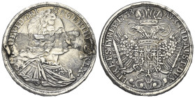 Habsburger bis 1806. Karl VI. (1711 - 1740).

 1/2 Taler (Silber). 1738. Graz.
Vs: Kopf rechts.
Rs: Bekrönter Doppeladler mit Brustschild.

34 m...