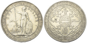 Großbritannien - Kolonien. Trade Coinage.

 Dollar (Silber). 1929.
George V. (1910 - 1936).

Vs: Britannia mit Schild und Lanze vor Meeresgestade...