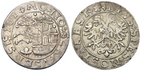 Schweiz. Schaffhausen.

 1/3 Taler (= Dicken, Silber). 1614.
Vs: Wappen und Jahr.
Rs: Doppelköpfiger Adler.

30 mm. 8,32 g. 

HMZ 765b.
 Selt...