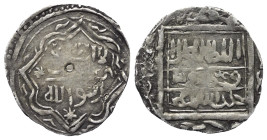 Isfendiyariden (Candarogullari). Süleyman Bey I. (709 - 741 H. / 1309 - 1340).

 Akce (Silber). 72x H. Kastamuni (Kastamonu).
Prägung im Names sein...