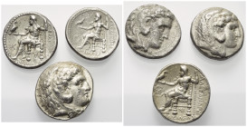 Griechische Münzen - Lots.


Alexander III. (Königreich Makedonien).

Lot (3 Stück, Silber): Tetradrachme; 4. - 3. Jhdt. v. Chr.

Sehr schön - ...