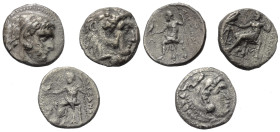 Griechische Münzen - Lots.


Alexander III. (Königreich Makedonien).

Lot (3 Stück, Silber): Drachme; 4. - 3. Jhdt. v. Chr.

Sehr schön - fast ...