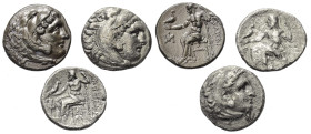 Griechische Münzen - Lots.


Alexander III. (Königreich Makedonien).

Lot (3 Stück, Silber): Drachme; 4. - 3. Jhdt. v. Chr.

Sehr schön - fast ...