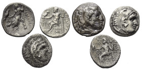 Griechische Münzen - Lots.


Alexander III. (Königreich Makedonien).

Lot (3 Stück, Silber): Drachme; 4. - 3. Jhdt. v. Chr.

Sehr schön - fast ...