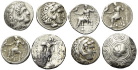 Griechische Münzen - Lots.


Alexander III. / Antigonos II. (Königreich Makedonien).

Lot (4 Stück, Silber): Tetradrachme; 4. - 3. Jhdt. v. Chr....