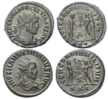 Römische Münzen - Lots. Kaiserzeit.


Lot (2 Stück, Bronze): Antoniniane des Diocletianus (284 - 305 n. Chr.) und Maximianus I. Herculius (285 - 31...