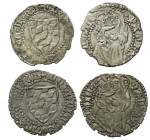 Mittelalter - Lots.


Italien. Aquileia - Patriarchat. Ludwig II. von Teck (1412 - 1420).

Lot (2 Stück, Silber): Denar. 
Vs: Wappen.
Rs: Maria...