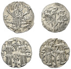 Mittelalter - Lots.


Bulgarien, Zarenreich.
Ivan Alexander (1331 - 1371).

Lot (4 Stück): Groschen (Silber), ohne Jahr, Trnovo.
Vs: Zar Ivan A...