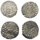 Mittelalter - Lots.


Bulgarien - Zarenreich. 
Ivan Sratsimir (1356 - 1396).

Lot (4 Stück, Silber): Groschen.
Vs: Zar mit Szepter frontal thro...
