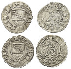 Mittelalter - Lots.


Italien. Aquileia - Patriarchat. Antonio II. (1402 - 1411).

Lot (2 Stück, Silber): Denar.
Vs: Wappen.
Rs: Adler frontal ...