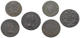 Österreich - Lots.


Habsburger bis 1806. 
Maria Theresia (1740 - 1780).
Joseph II. (1765 - 1780 / 1790).

Lot (3 Stück, Kupfer): verschiedene ...