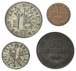 Europa - Lots.


Schweiz. Genf.

Lot (4 Stück, Kupfer 2x / Billon 2x): 1 Centime 1840, 2 Centimes 1839, 10 Centimes 1844 und 1847.

HMZ 370b, 3...