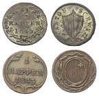 Europa - Lots.


Schweiz. Schwyz.

Lot (2 Stück, Kupfer): 1 Rappen 1843 und 2 Rappen 1845.

HMZ 811e und 810m.
Vorzüglich - fast stempelfrisch...