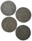 Europa - Lots.


Schweiz. Waadt.

Lot (4 Stück, Kupfer): 1/2 Batzen 1809, 1810, 1811 und 1819.

HMZ 1005g, h, i und o.
Sehr schön und besser....
