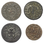 Europa - Lots.


Schweiz. Gemischt.

Lot (4 Stück, Billon 2x / Kupfer 2x): 
Luzern 1 Angster 1790.
St. Gallen 1/2 Kreuzer 1812.
Solothurn Vier...