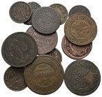 Europa - Lots.


Gemischt.
Griechenland, Italien, Österreich und Russland.

Lot (13 Stück, Kupfer): verschiedene Kleinnominale, 1609 - 1909.

...
