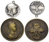 Medaillen - Lots.


Lot (2 Stück, Bronze / Silber):

Medaille (Silber). 1895.
Otto von Bismarck (1815-1898). Anlässlich seines 80. Geburtstages....