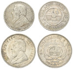 Welt - Lots.


Südafrikanische Republik (1881 - 1900).

Lot (2 Stück, Silber):
2 Shillings 1893.
2 1/2 Shillings 1896.

Sehr schön und sehr s...