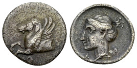 Corinth AR Hemidrachm, c. 350-300 BC