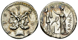 M. Furius L.f. Philus AR Denarius, 121 BC