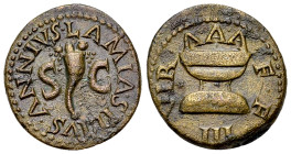 Augustus AE Quadrans, Lamia, Silius and Annius, moneyers