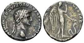 Claudius AR Denarius, Pax-Nemesis reverse
