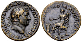 Vitellius AE As, Concordia reverse