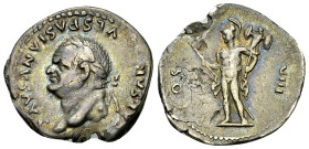 Vespasianus AR Denarius, Mars reverse