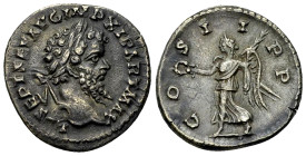 Septimius Severus AR Denarius, Victory reverse