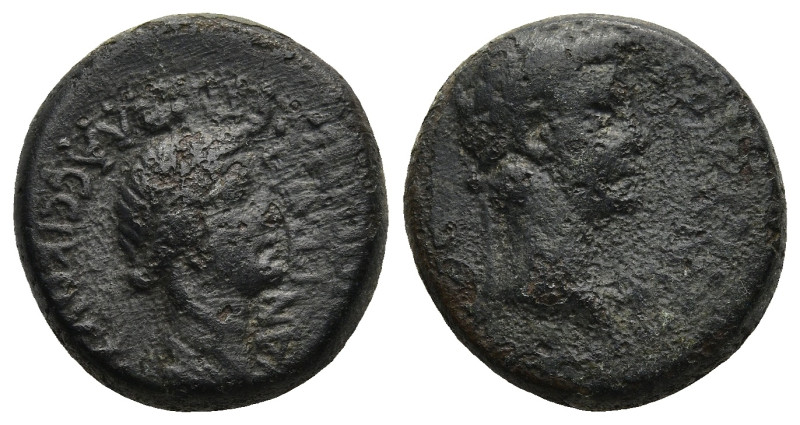 PHRYGIA. Aezanis. Germanicus and Agrippina I (Died 19 and 33, respectively).. Lo...