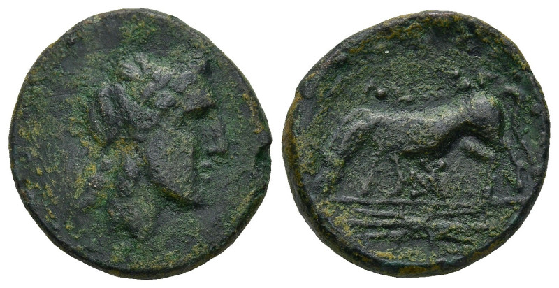 TROAS. Alexandria (Circa 3rd-2nd century BC).
AE Bronze (17,4mm 3,3g)
Obv: Lau...