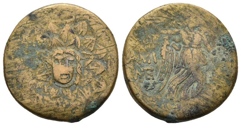 PONTOS. Amisos. Time of Mithradates VI Eupator. (Circa 85-65 BC).
AE Bronze (21...
