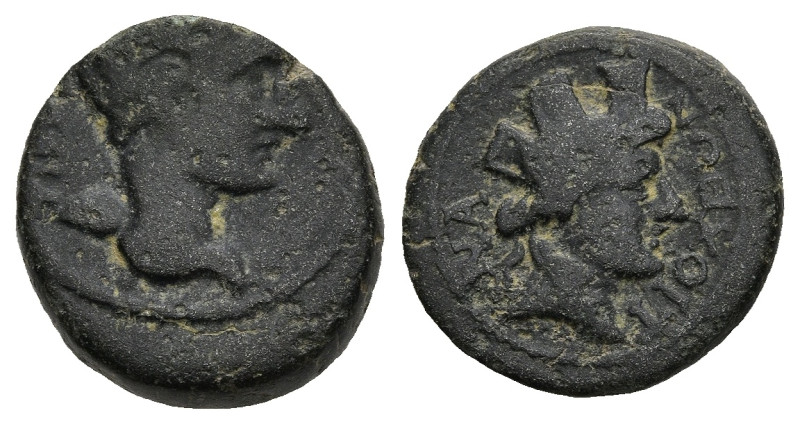 CARIA, Antioch ad Maeandrum. Tiberius (AD 14-35)
AE Bronze (13,5mm 2,8g)
Obv: ...