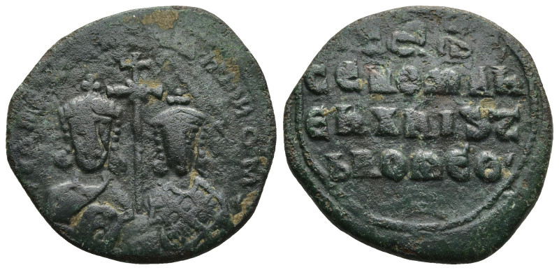 Constantine VII Porphyrogenitus with Romanus I (913-959 AD). Constantinople
AE ...