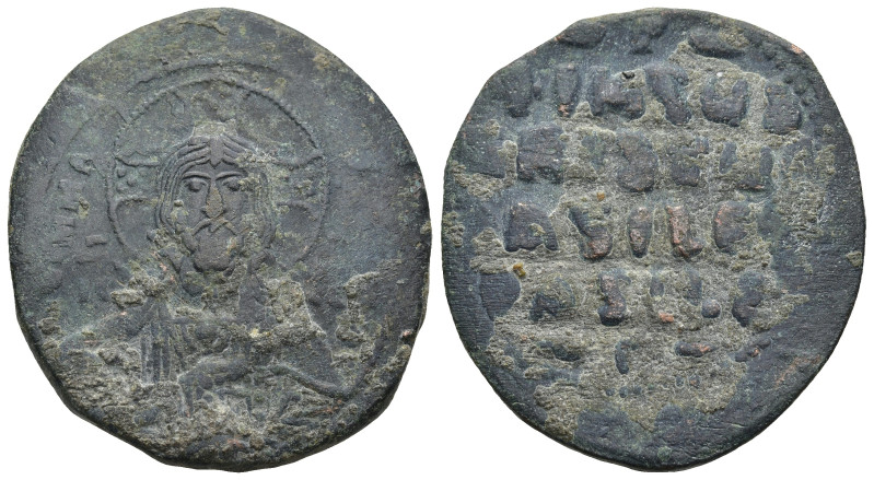 Anonymous Follis. Time of Basil II with Constantine VIII (976-1025.AD). Constant...