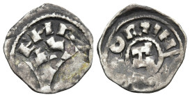 ITALY. Lucca. Heinrich III-V (AD 1039-1125)
AR Denier (16,1mm 0,9g)
Obv: + IHPERΛTOR. Large H.
Rev: + EИRICVS / LVCA.