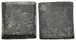 Byzantine bronze weight
(4,3g 13,7mm diameter)
Obv: Blank
Rev: Blank