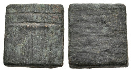Byzantine bronze weight
(2,5g 10,4mm diameter)
Obv: Blank
Rev: Blank