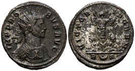 PROBO. Antoniniano. (Ae. 4,18g/23mm). 282. d.C. Roma. (RIC 223). Anv: Busto radiado, drapeado y con coraza de Probo a derecha, alrededor leyenda: IMP ...