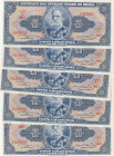 Brazil 20 Cruzeiros 1963 (5) Sequential #
UNC. Pick 168b. Sold as-is, no returns.  