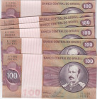 Brazil 100 Cruzeiros 1981 (10) Sequential #
UNC. Pick 195Ab. Sold as-is, no returns. 