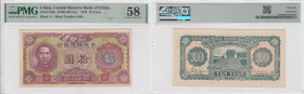 China 10 Yuan 1943 - PMG 58 Choice About Unc
Pick J20a.